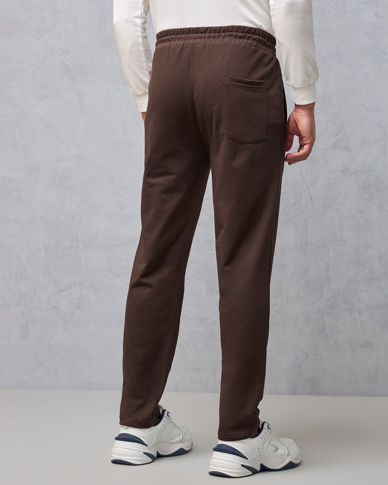 bewakoof Men's Brown Warm Track Pants - Image 3